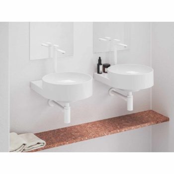   Eleganta álló mosdócsaptelep BeCool 335 mm leeresztő nélkül EL 015.11WV, White Velvet