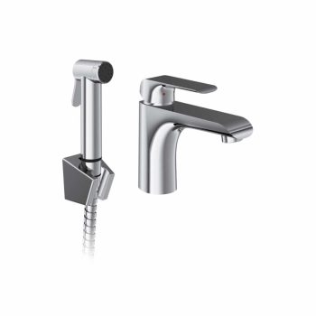   FL 112.00CR Álló mosdócsaptelep bidézuhannyal, leeresztő nélkül, króm