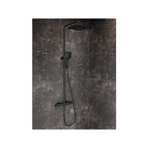 Flat termosztátos zuhanyoszlop szettel FL 091.20BL, fekete