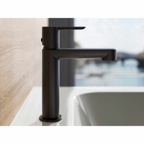 Puri álló mosdócsaptelep leeresztő nélkül 190 mm, PU 014.21BL, fekete