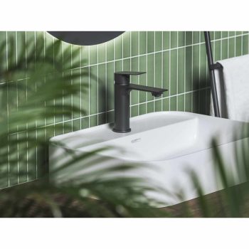   Plan mosdócsaptelep 165 mm, lefolyó nélkül PN 014.20BLM, matt fekete