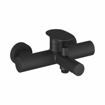   Spring fali kádcsaptelep zuhanyszett nélkül, fekete SG 022.20BLM