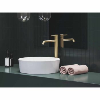   Espirit álló mosdócsaptelep BeCool 340 mm leeresztő nélkül ES 015.61GLB, Gold Brushed