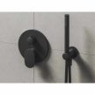 Fali kiállás integrált zuhanyrózsa tartóval 707.20BLM, matt fekete