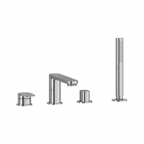 Chrome II 4-nyílásos kádperem csaptelep zuhanyszettel, króm CR II 026.00CR