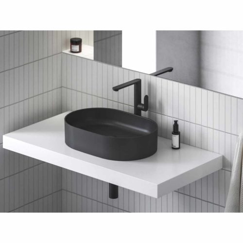 Chrome II álló mosdócsaptelep, 300 mm, leeresztő nélkül, fekete CR II 015.22BL