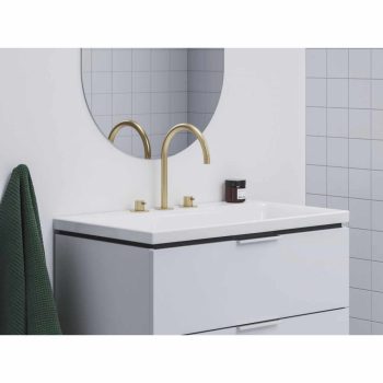   Espirit álló mosdócsaptelep, 3 furatos 270 mm leeresztő nélkül ES 018.60GLB, Gold Brushed