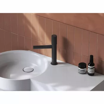   Revers álló mosdócsaptelep 220 mm leeresztő nélkül RV 012.20BLM, matt fekete