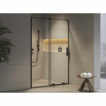 RODP2 100 zuhanyajtó fekete+transparent