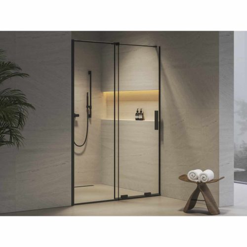 RODP2 110 zuhanyajtó fekete+transparent