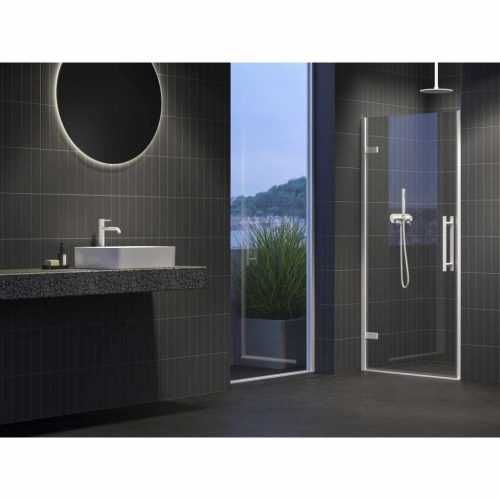 COOL! COSD1-80 zuhanyajtó matt fehér+transparent