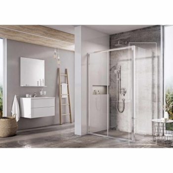 Blix Slim BLSPS-90 fix oldalfal krómhatású+transparent