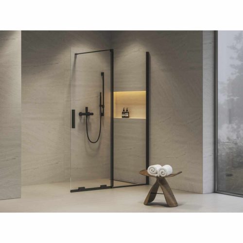 ROWI 110 zuhanykabin fekete+transparent