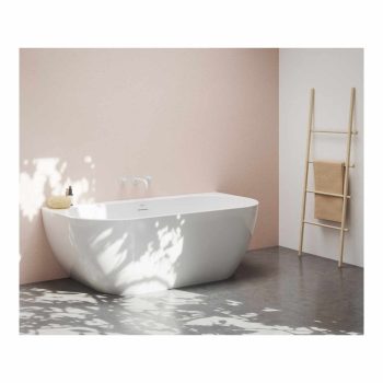   RAVAK | Freedom Wall 166x80 akrilkád, fehér, króm túlfolyóval