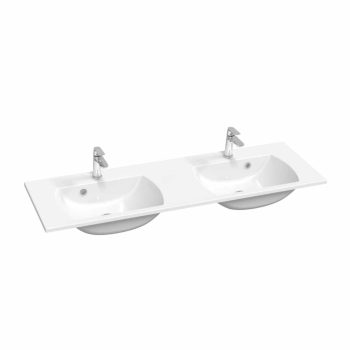 Classic Slim 130 duplamosdó fehér, furattal