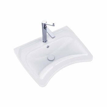 Safe 60 mosdó, csaptelep furattal és túlfolyóval