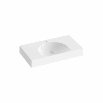   Lite 80/45 S mosdó fehér, túlfolyó nélkül, csaptelep furattal