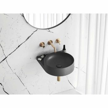 Yard 40 kerámiamosdó antracit, túlfolyó furat nélkül