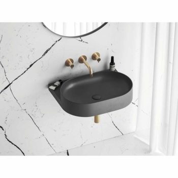 Yard 60 kerámiamosdó antracit, túlfolyó furat nélkül