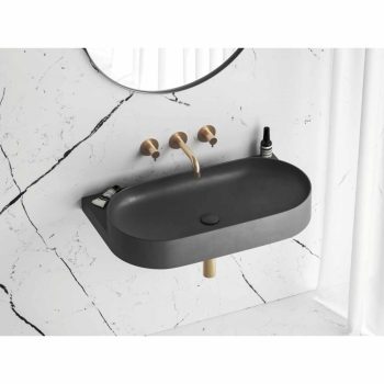 Yard 80 kerámiamosdó antracit, túlfolyó furat nélkül