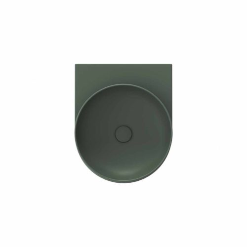 Yard 40 kerámiamosdó Grey Green, túlfolyó furat nélkül