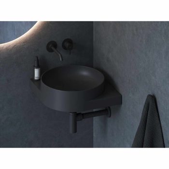 Yard 45 C kerámiamosdó antracit, túlfolyó furat nélkül