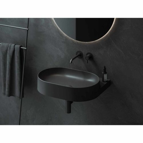 Yard 60 kerámiamosdó antracit, túlfolyó furat nélkül