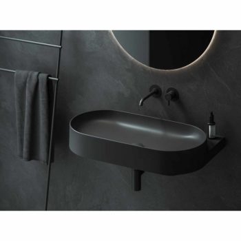 Yard 80 kerámiamosdó antracit, túlfolyó furat nélkül