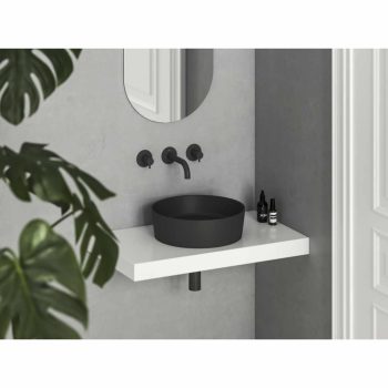 Uni Slim 40 kerámiamosdó, matt fekete