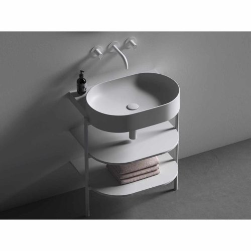 Yard 60 kerámiamosdó, fehér, túlfolyó furat nélkül