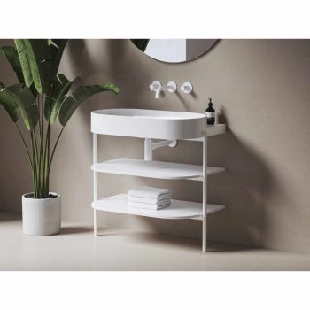   Yard 80 kerámiamosdó, matt fehér, túlfolyó furat nélkül