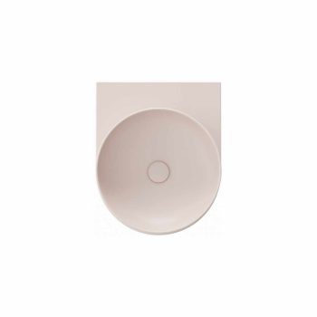   Yard 40 kerámiamosdó Alabaster Pink, túlfolyó furat nélkül