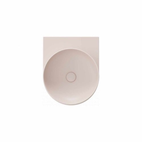 Yard 40 kerámiamosdó Alabaster Pink, túlfolyó furat nélkül