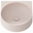 Yard 40 kerámiamosdó Alabaster Pink, túlfolyó furat nélkül