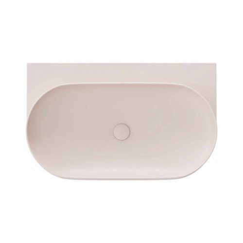 Yard 80 kerámiamosdó Alabaster Pink, túlfolyó furat nélkül
