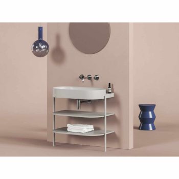 Yard 80 kerámiamosdó Smoke Grey, túlfolyó furat nélkül