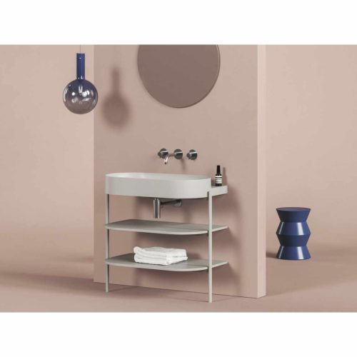 Yard 80 kerámiamosdó Smoke Grey, túlfolyó furat nélkül