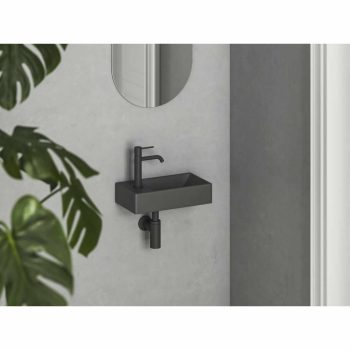 Veda Wall 40 kézmosó bal antracit