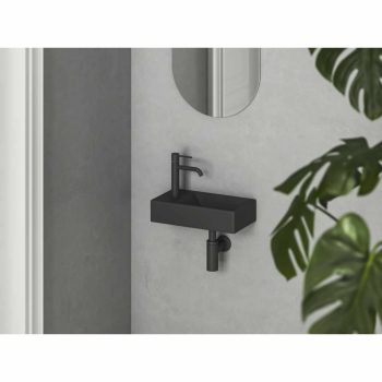 Veda Wall 40 kézmosó bal matt fekete