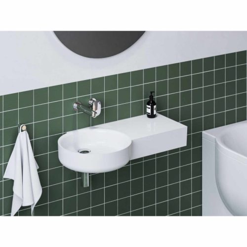 ARC 83/43 mosdó jobb fehér, túlfolyó és csaptelep furat nélkül