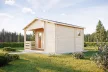 Timber Sanabria faház 21 m2, 44 mm