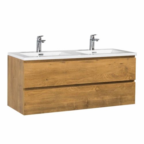 WELLIS | Monaco 120 öntött műmárvány dupla mosdó, klikk-klakk leeresztővel