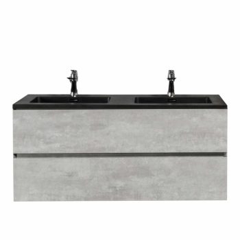 WELLIS | Mallorca 120 matt fekete quartz sand mosdó