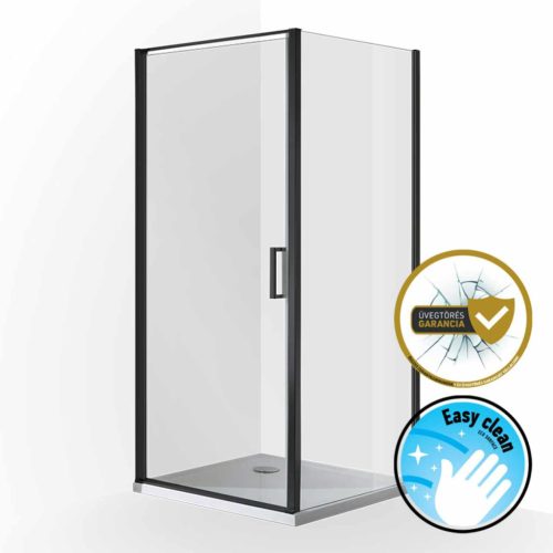 WELLIS | Quadrum Black zuhanykabin