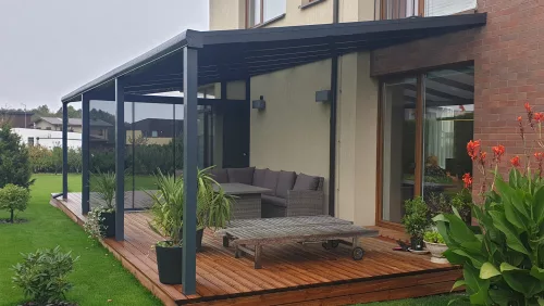 GAMPRE Regium Pergola 14,2 m², 16 mm polikarbonát, 350 x 407 cm