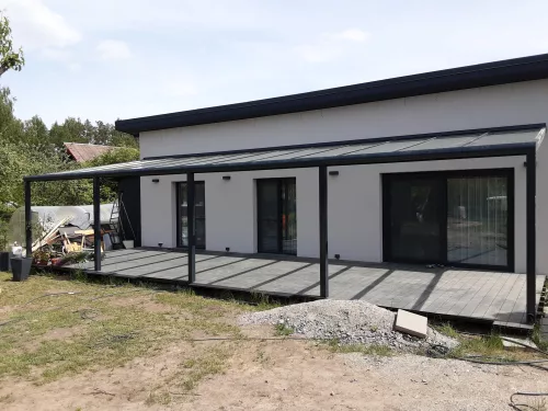 GAMPRE Regium Pergola 40 m², 16 mm polikarbonát, 400 x 1000 cm