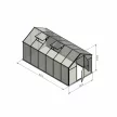 GAMPRE Sanus L10 polikarbonát üvegház 9,8 m², 6 mm