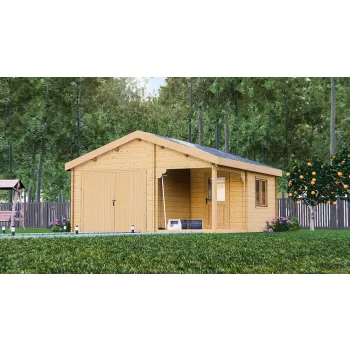   Timber Skadar fából készült garázs és táróló, 22 m², 44 mm 