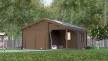 Timber Skadar fából készült garázs és táróló, 22 m², 44 mm 