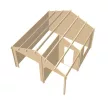 Timber Skadar fából készült garázs és táróló, 22 m², 44 mm 